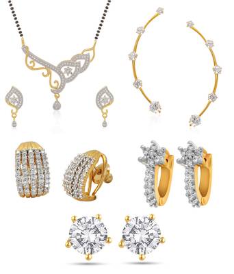 Multicolor cubic zirconia mangalsutra 1