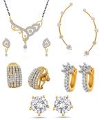 Multicolor cubic zirconia mangalsutra