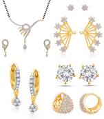 Multicolor cubic zirconia mangalsutra