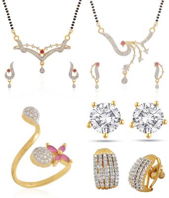 Multicolor cubic zirconia mangalsutra 1