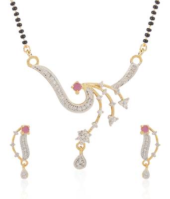 Multicolor cubic zirconia mangalsutra 3