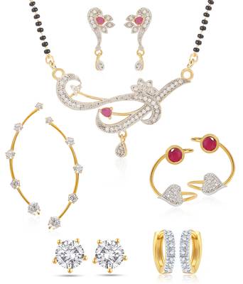 Multicolor cubic zirconia mangalsutra 1