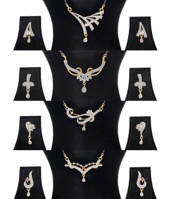 Multicolor cubic zirconia mangalsutra 1