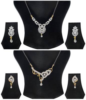 Multicolor cubic zirconia mangalsutra 1