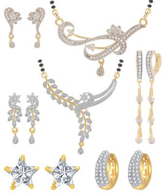 Multicolor cubic zirconia mangalsutra 1