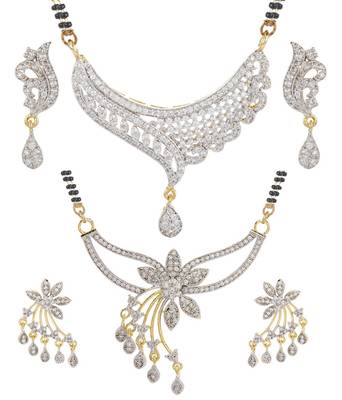 Multicolor cubic zirconia mangalsutra 1