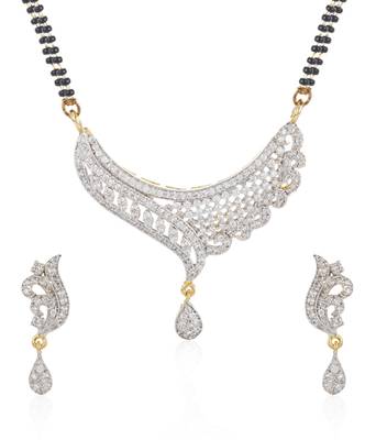 Multicolor cubic zirconia mangalsutra 2