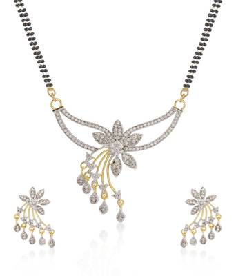 Multicolor cubic zirconia mangalsutra 3