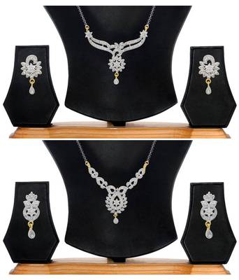 Multicolor cubic zirconia mangalsutra 1