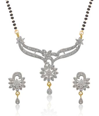 Multicolor cubic zirconia mangalsutra 3