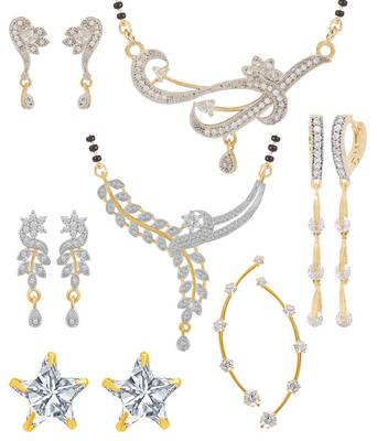 Multicolor cubic zirconia mangalsutra 1