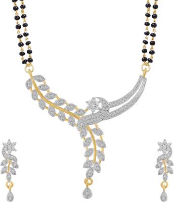 Multicolor cubic zirconia mangalsutra 3