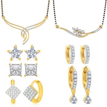 Multicolor cubic zirconia mangalsutra 1
