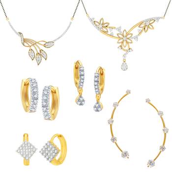 Multicolor cubic zirconia mangalsutra 1