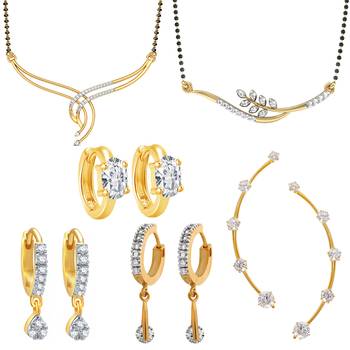 Multicolor cubic zirconia mangalsutra 1