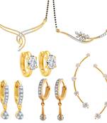 Multicolor cubic zirconia mangalsutra