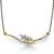 Multicolor cubic zirconia mangalsutra