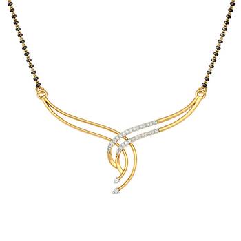 Multicolor cubic zirconia mangalsutra 4