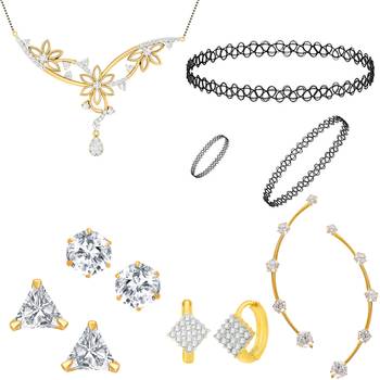 Multicolor cubic zirconia mangalsutra 1
