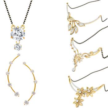 Multicolor cubic zirconia mangalsutra 1