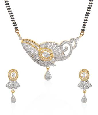 Multicolor cubic zirconia mangalsutra 3