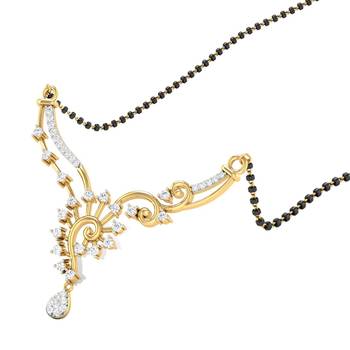 Multicolor cubic zirconia mangalsutra 4