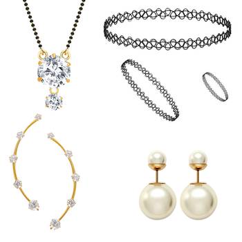 Multicolor cubic zirconia mangalsutra 1