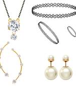 Multicolor cubic zirconia mangalsutra