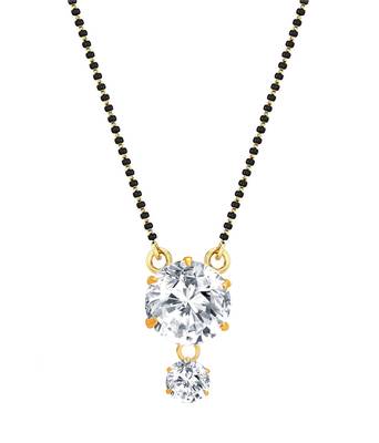 Multicolor cubic zirconia mangalsutra 5