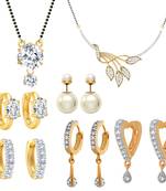 Multicolor cubic zirconia mangalsutra