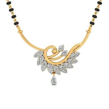 Multicolor cubic zirconia mangalsutra 2