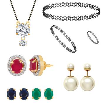 Multicolor cubic zirconia mangalsutra 1