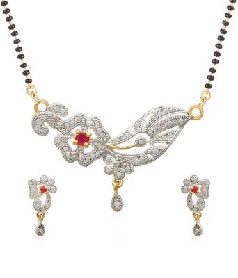 Multicolor cubic zirconia mangalsutra 2