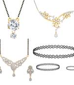 Multicolor cubic zirconia mangalsutra