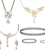 Multicolor cubic zirconia mangalsutra