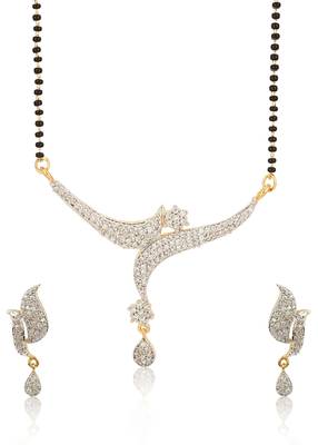 Multicolor cubic zirconia mangalsutra 4