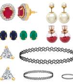 Multicolor pearl earrings