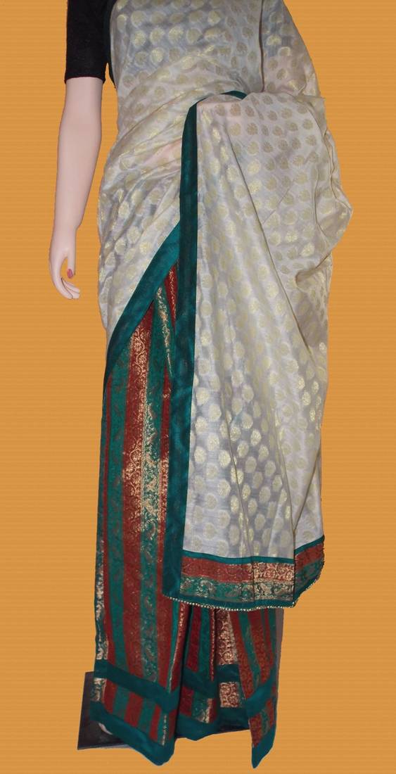 Chanderi silk mekhela Chadar