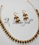 Beautiful Black Pearl Necklace Set