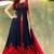 Blue tapeta silk embroidered semi stitched Lehengas Choli