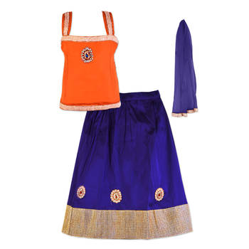 Red Silk Readymade Lehenga Cholis 1