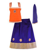 Red Silk Readymade Lehenga Cholis