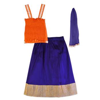 Red Silk Readymade Lehenga Cholis 2