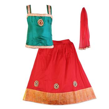 Blue Silk Readymade Lehenga Cholis 1