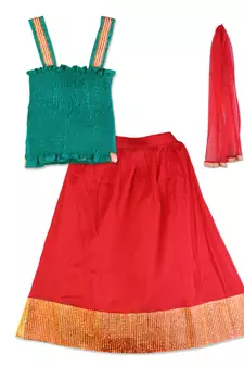 Blue Silk Readymade Lehenga Cholis