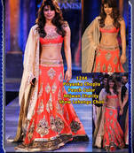 Priyanka chopra Orange lehenga bollywood replica saree