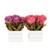 Set Of 2 Red & Purple 18.5 Cm Artificial Guldaudi Flower Plant