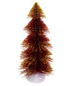 Enticing Maroon With Gold Spread Decorative Christmas Tree