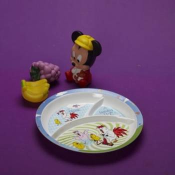 Original Thai Melamine Round Baby Section Plate_29 1
