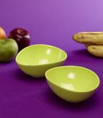 Original Thai Melamine 2 Pc Oval Snack Serving Bowl Set_56